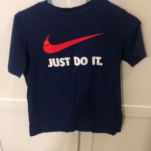 Navy blue just do it shirt
